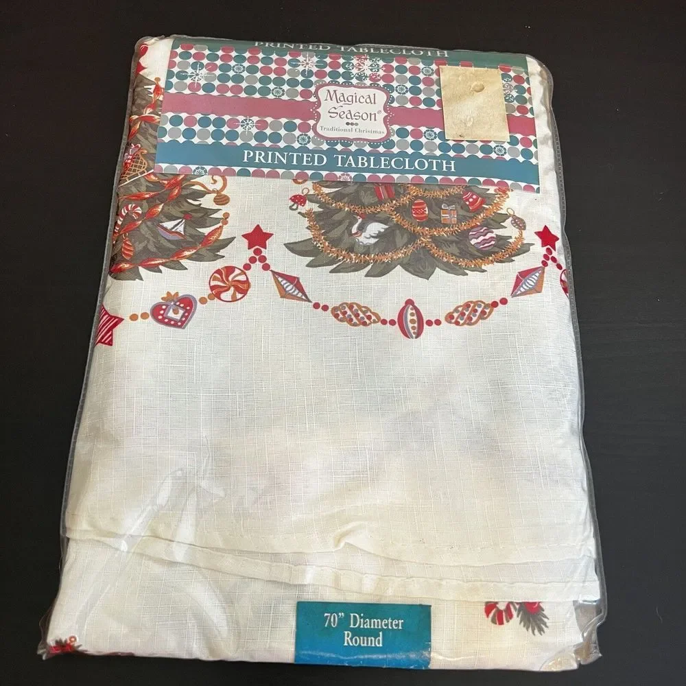 Vintage Magical Season Christmas Tablecloth 70